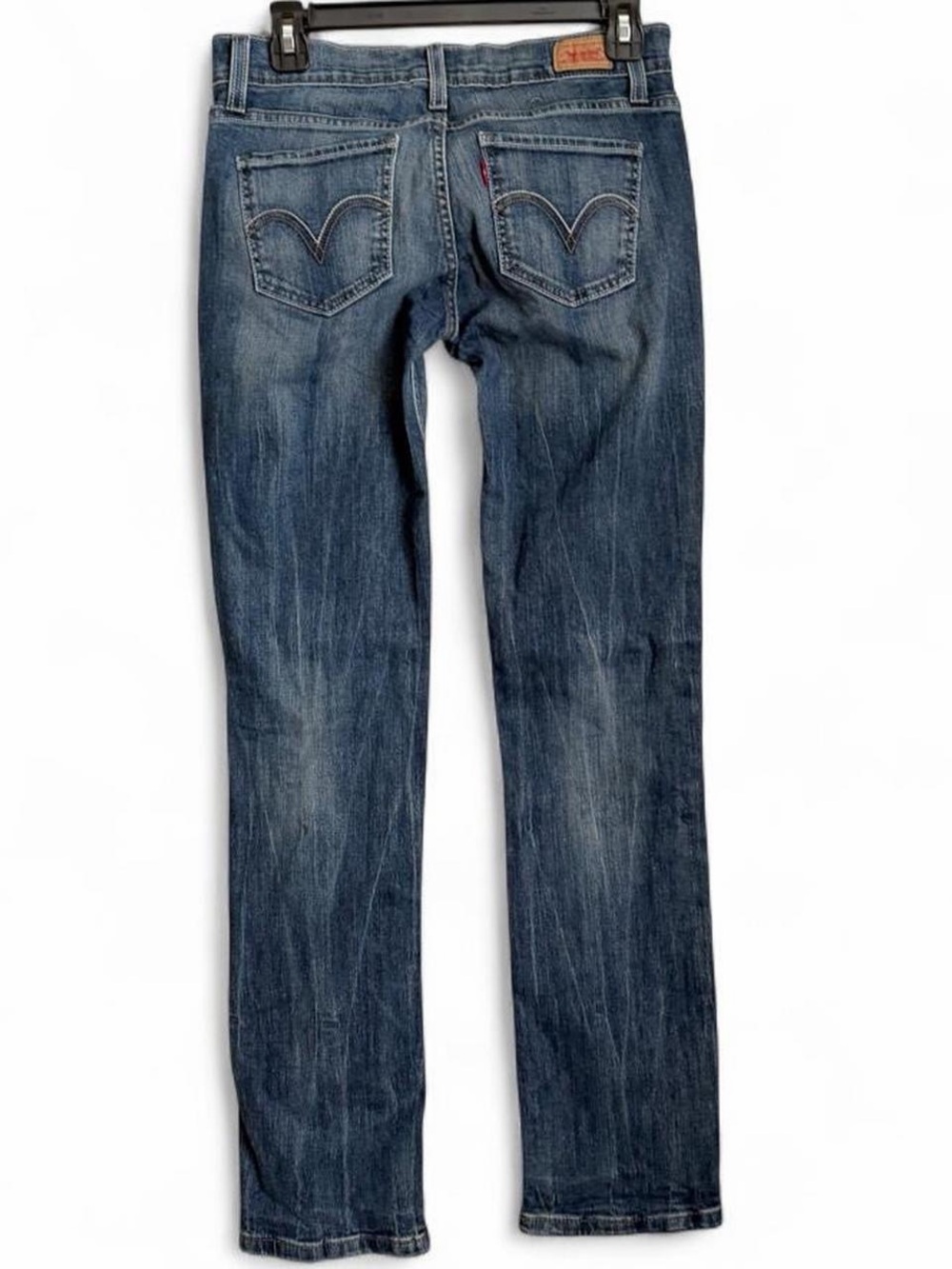 Levi's Super Low-rise Blue Straight-Leg Jeans